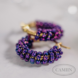 Kolczyki Candy Purple | Gwiazdka