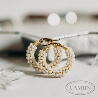 Kolczyki Candy White Pearl | Gwiazdka