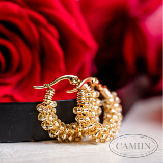 Kolczyki Candy Shiny Light Gold | True Love