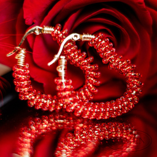 Kolczyki Candy Carmine Serce | True Love