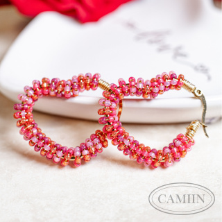 Kolczyki Candy Power of Rose Serce | True Love