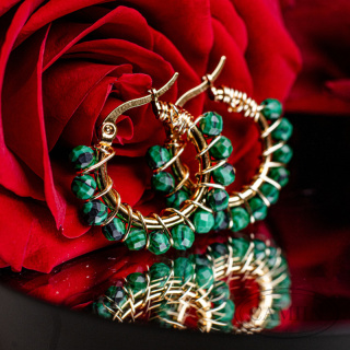 Kolczyki Royal Malachit | True Love
