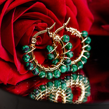 Kolczyki Royal Malachit | True Love