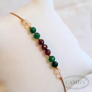 Bransoletka | Baran | Granat Jadeit Cytryn