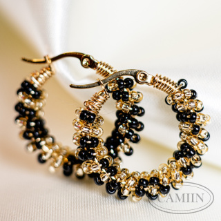 Kolczyki Candy Black x Gold | True Love