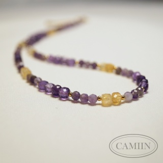 Naszyjnik Balance | Ametyst Cytryn