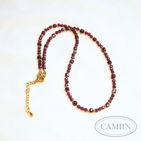 Naszyjnik Elegant | Granat