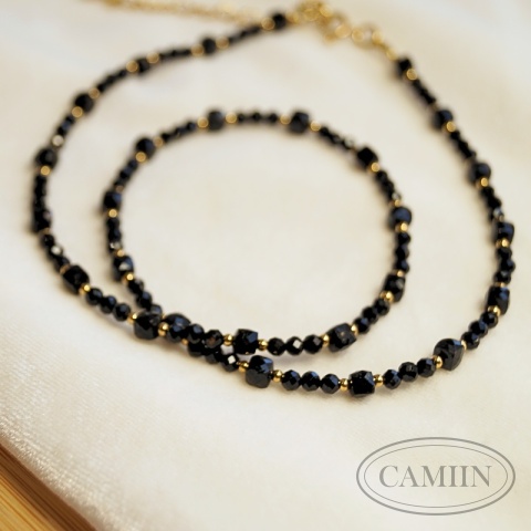 Naszyjnik Elegant | Turmalin czarny