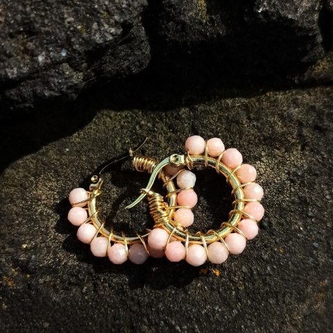 Kolczyki Royal Opal peruwiański