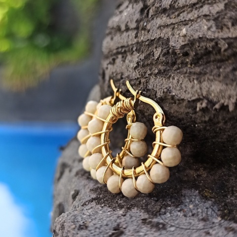 Kolczyki Royal Kamień rzeczny