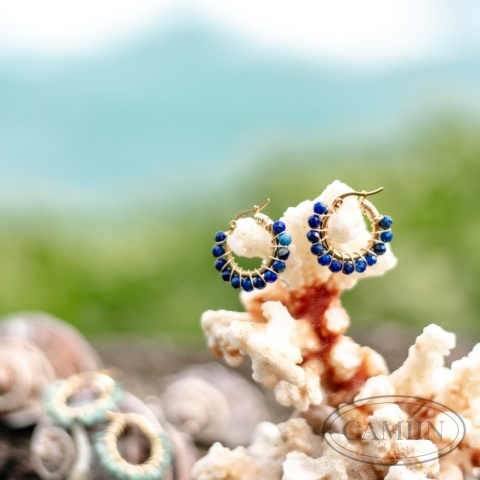 Kolczyki Royal Lapis lazuli | Travel Pure Love